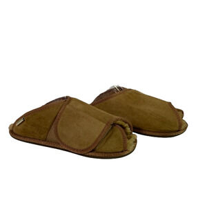 Qwaruba Australian Sheepskin Suede Leather Slippers Unisex Size W 9-10 / M 7-8